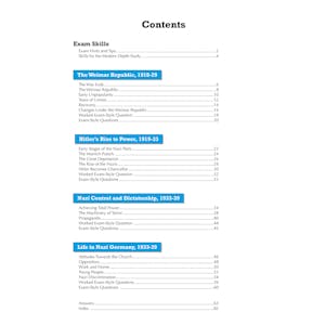 Edexcel GCSE History Weimar & Nazi Germany Study Guide (Ages 14-16) Look Inside Image 1