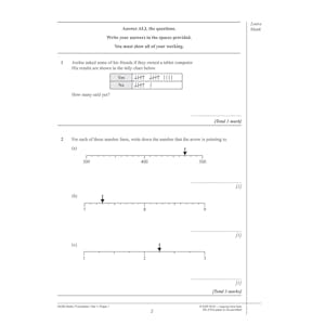 Edexcel GCSE Maths Practice Papers Foundation (Ages 15-16) Look Inside Image 2