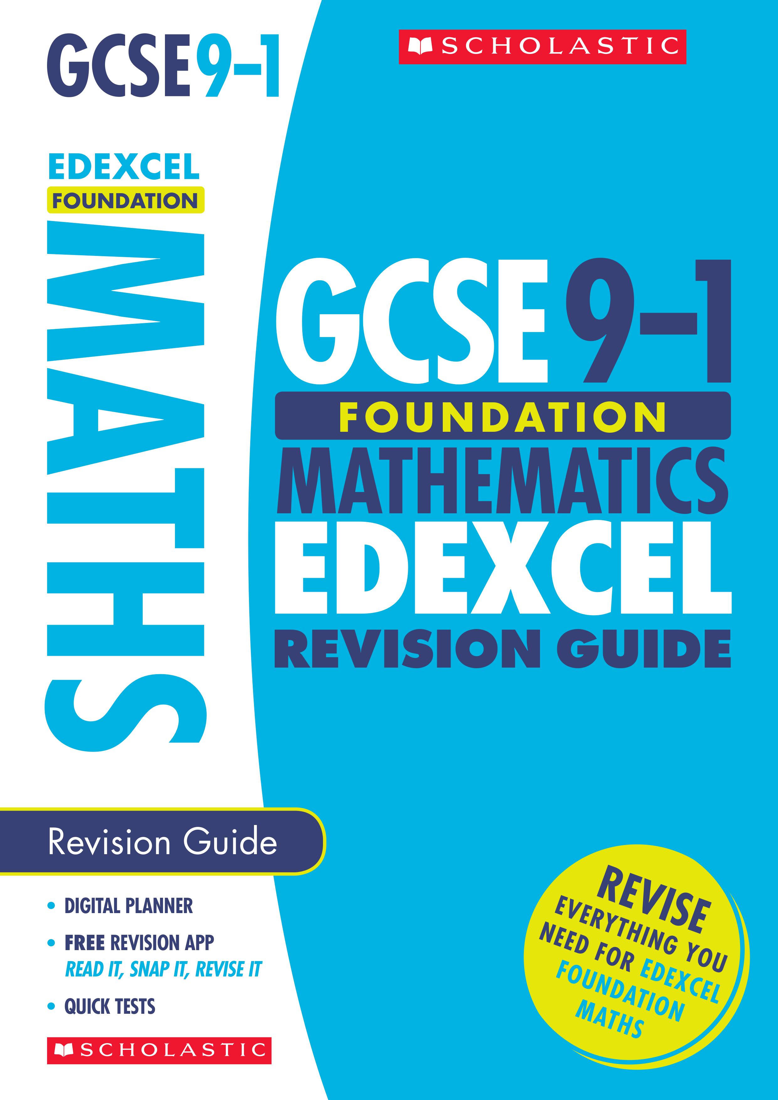 Buy Edexcel GCSE Maths Revision Guide Foundation | Exam Ninja