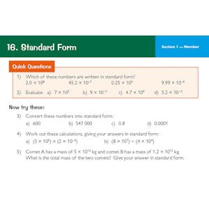 Edexcel GCSE Maths Revision Question Cards Foundation (Ages 15-16) Look Inside Image 2