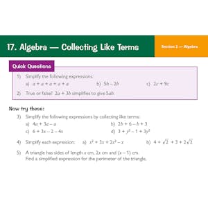 Edexcel GCSE Maths Revision Question Cards Foundation (Ages 15-16) Look Inside Image 4