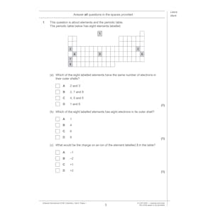 Edexcel International GCSE Chemistry Practice Papers Look Inside Image 3