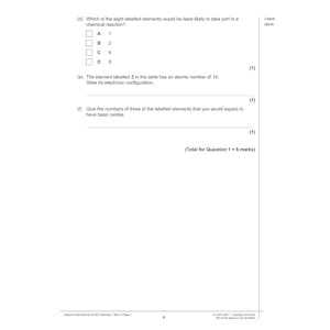 Edexcel International GCSE Chemistry Practice Papers Look Inside Image 4