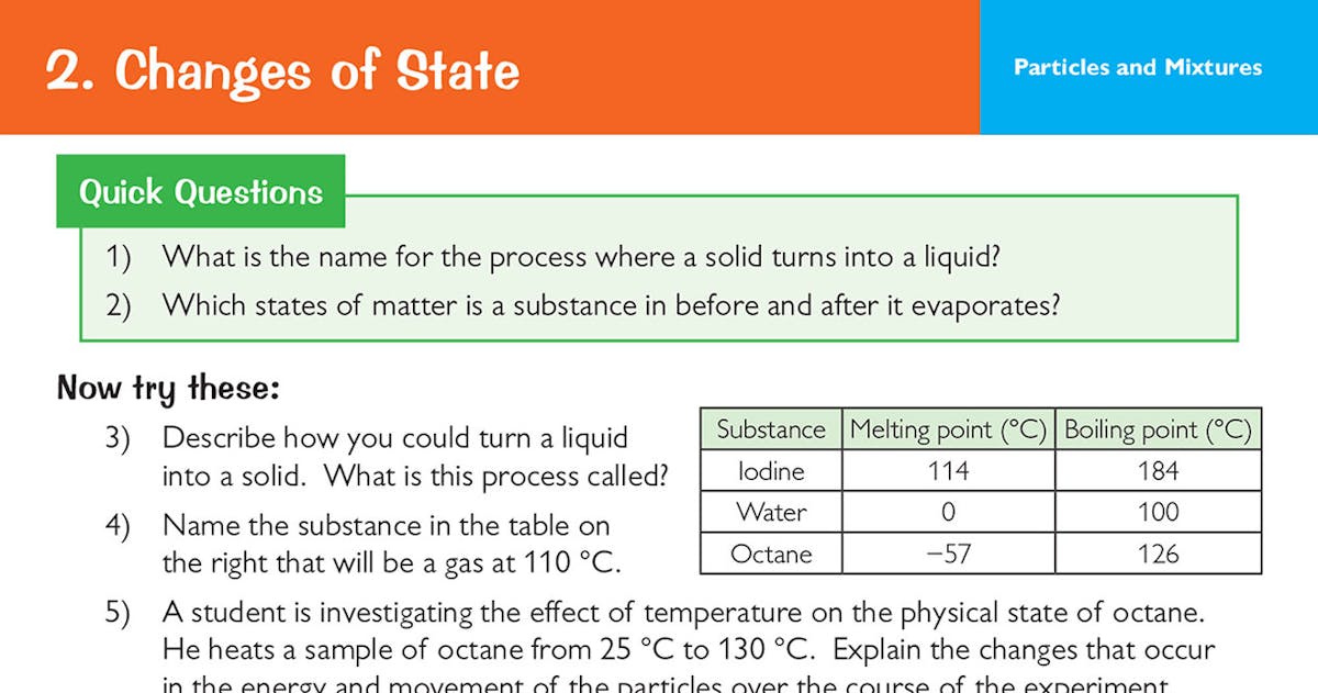 Question card showing quick recall questions and worked examples with exam tips