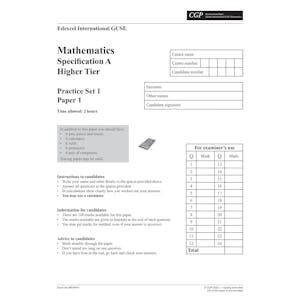Edexcel International GCSE Maths Practice Papers: Higher Look Inside Image 1