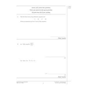 Edexcel International GCSE Maths Practice Papers: Higher Look Inside Image 3
