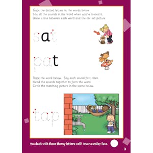 First Words Wipe-Clean Activity Book for Ages 3-5 (with pen) Look Inside Image 3