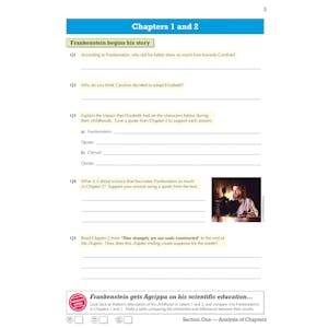 Frankenstein Workbook (Ages 14-16) Look Inside Image 5