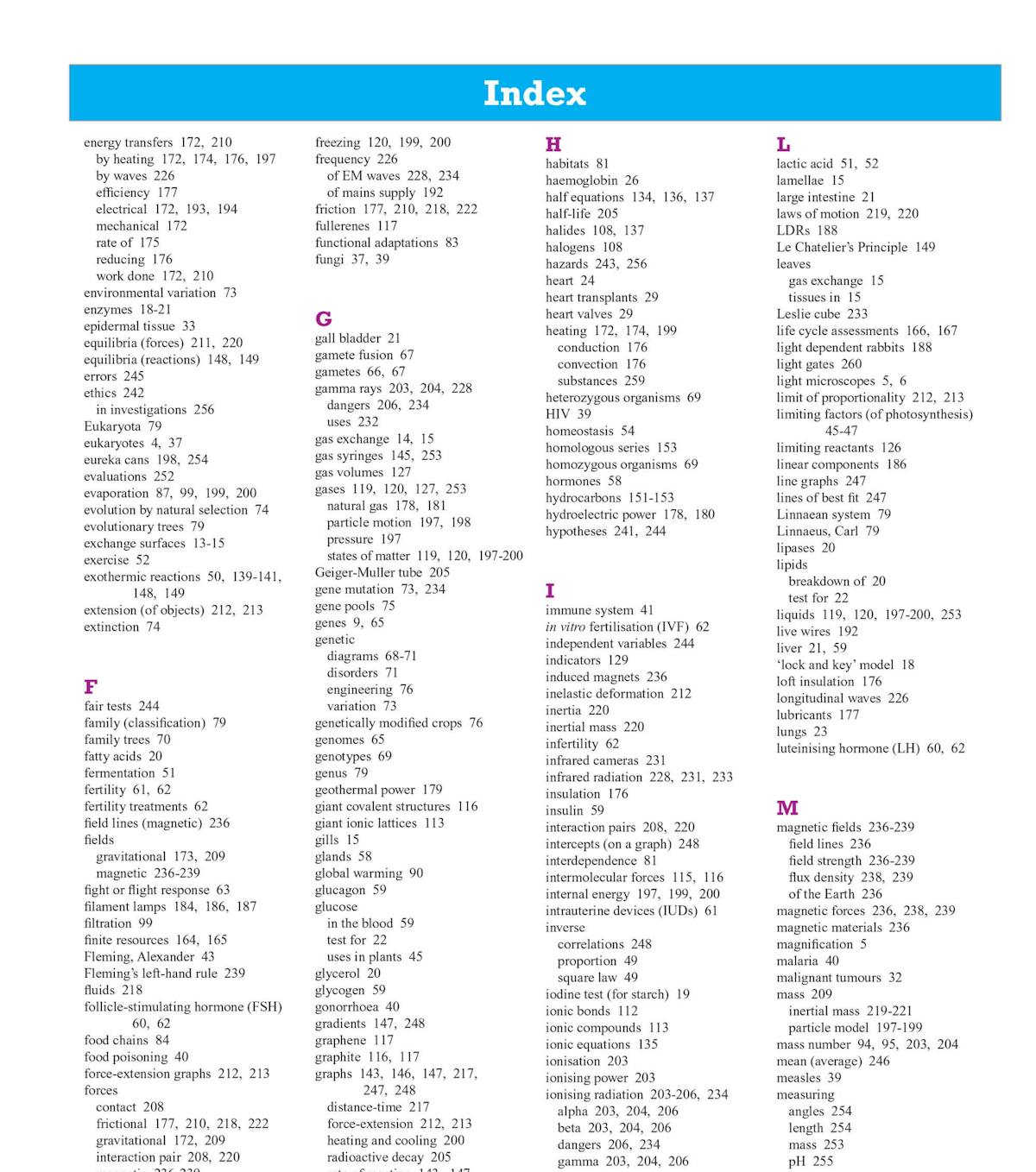 Inside page showing power of electrical appliances with energy transfer equations and worked examples