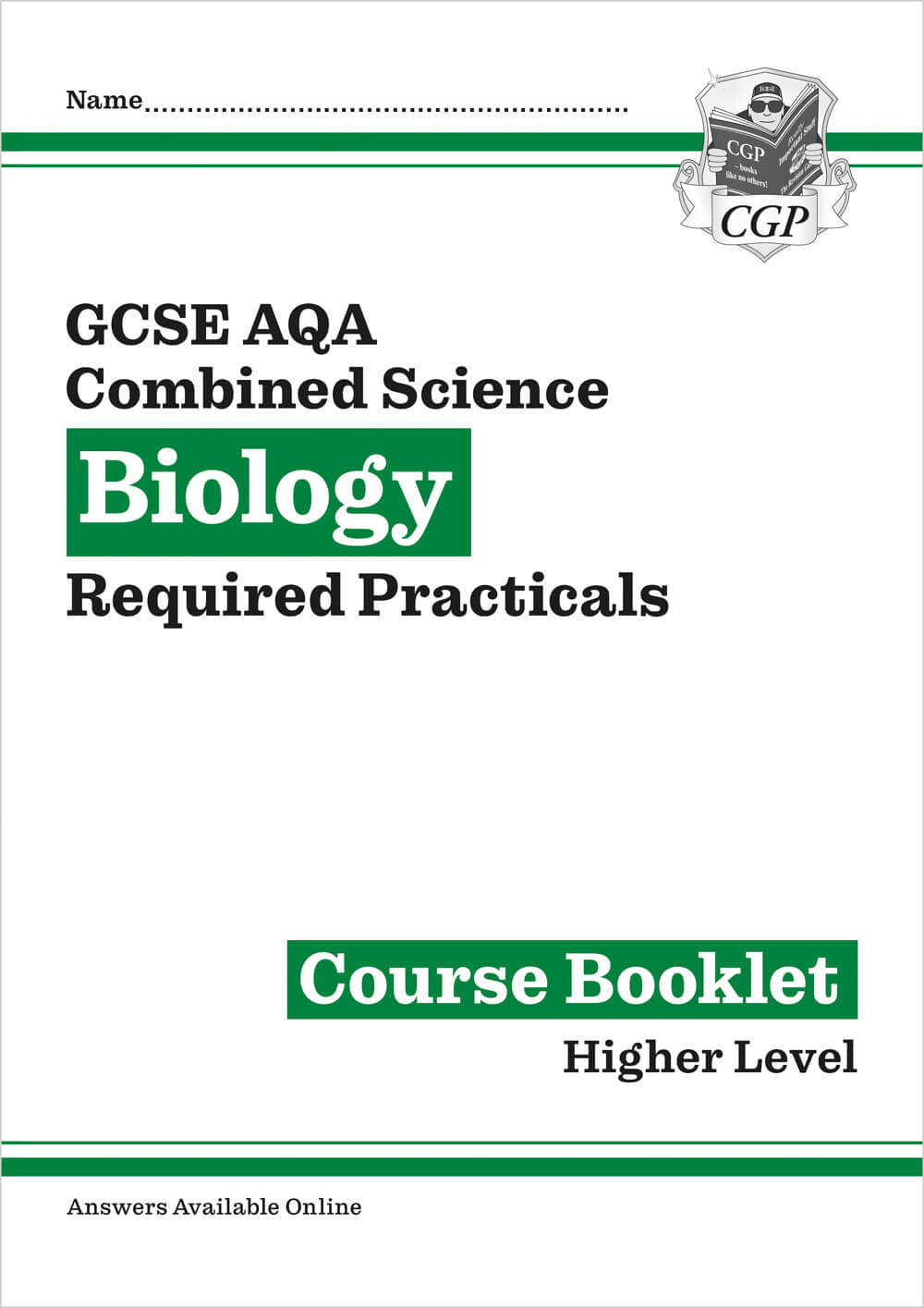 GCSE Combined Science Biology AQA Required Practicals Course Booklet - Higher