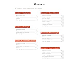 GCSE Combined Science Chemistry AQA Required Practicals Course Booklet - Foundation Look Inside Image 1