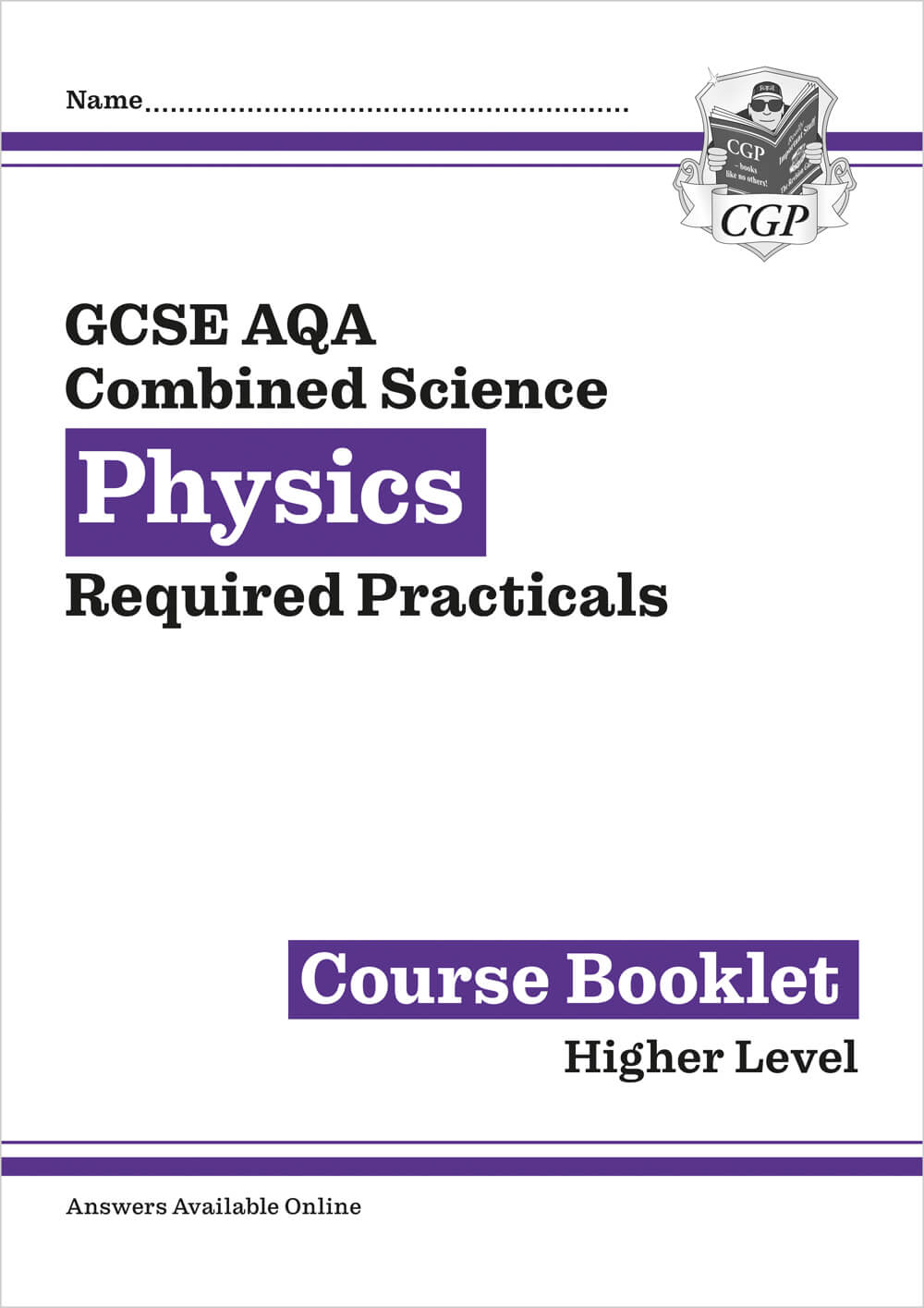 GCSE Combined Science Physics AQA Required Practicals Course Booklet - Higher