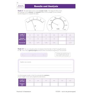 GCSE Combined Science Physics AQA Required Practicals Course Booklet - Foundation Look Inside Image 5