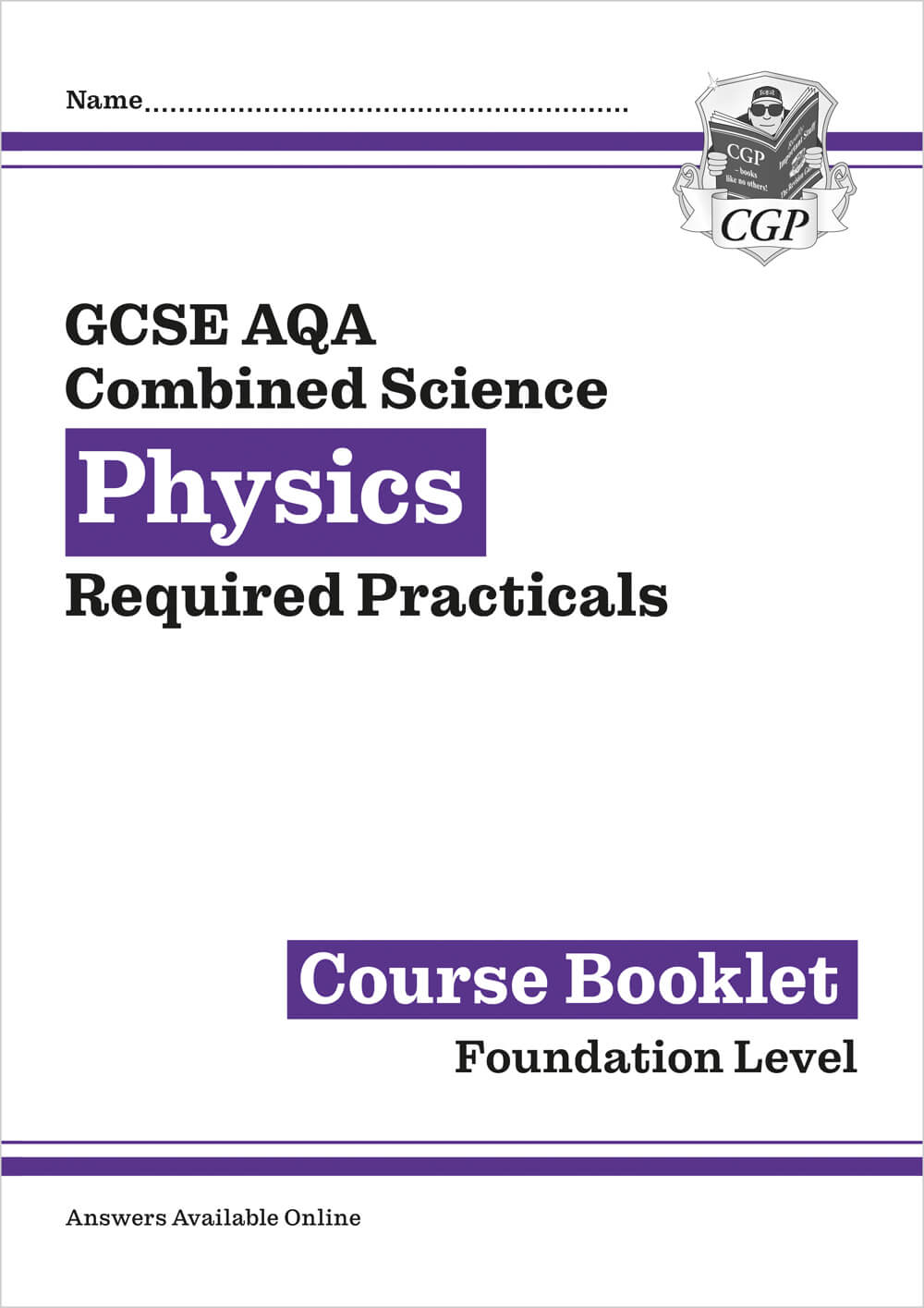 GCSE Combined Science Physics AQA Required Practicals Course Booklet - Foundation