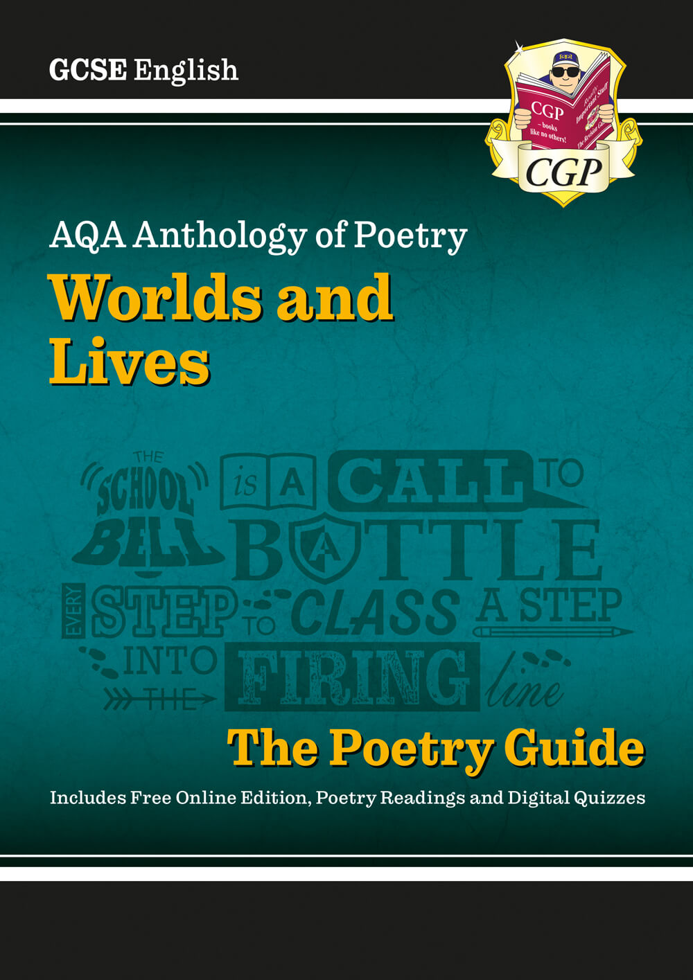GCSE English AQA Poetry Guide - Worlds & Lives Anthology inc. Online Edition, Audio & Quizzes