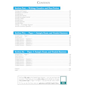 GCSE English Language AQA Revision Guide - includes Online Edition and Videos Look Inside Image 2
