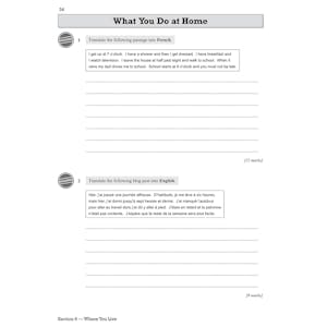 GCSE French Exam Practice Workbook (Ages 14-16) Look Inside Image 4