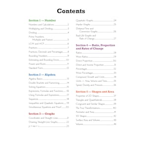 GCSE Maths Edexcel Knowledge Organiser - Foundation Look Inside Image 1
