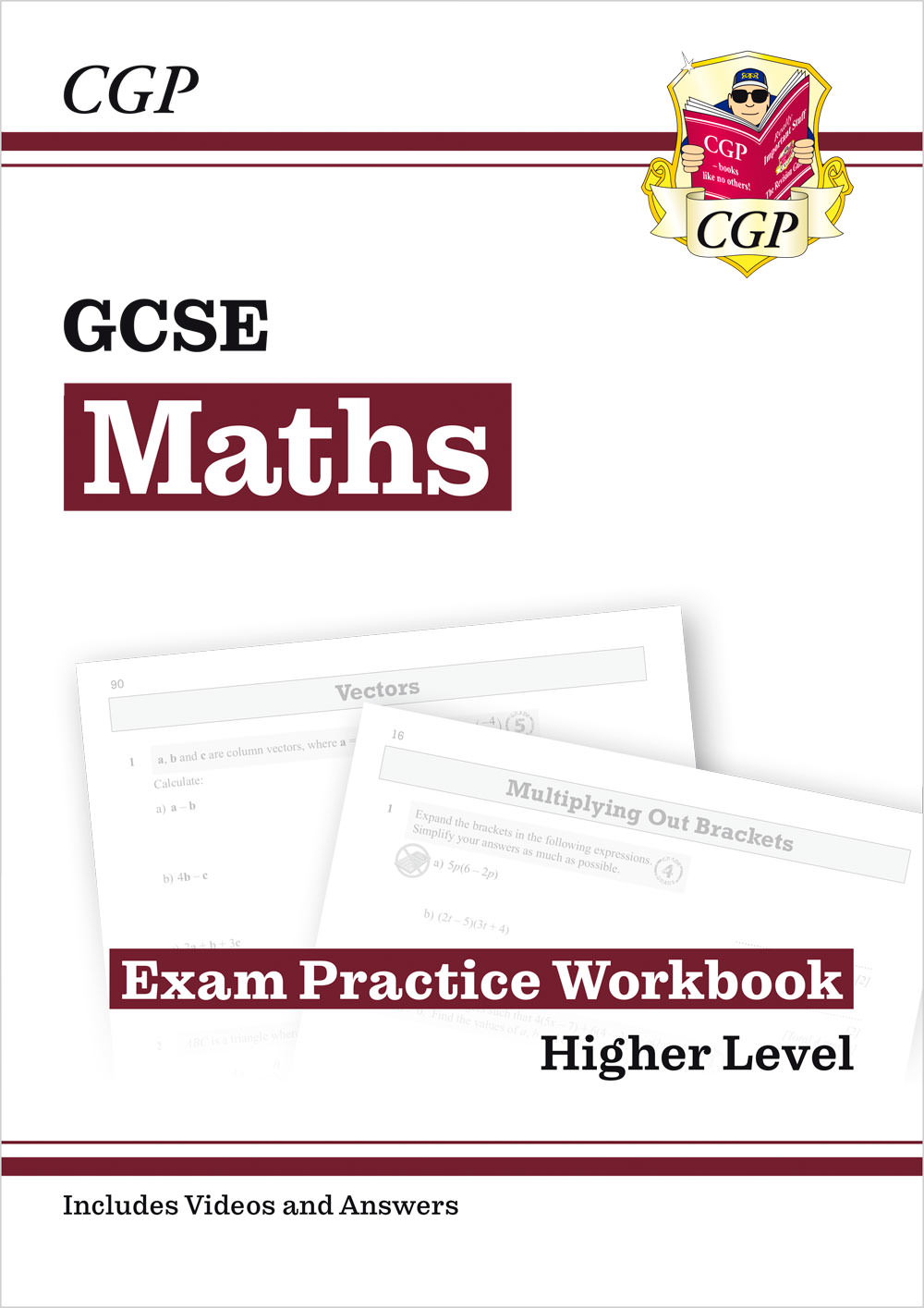 GCSE Maths Exam Practice Workbook: Higher - includes Video Solutions and Answers Main Image