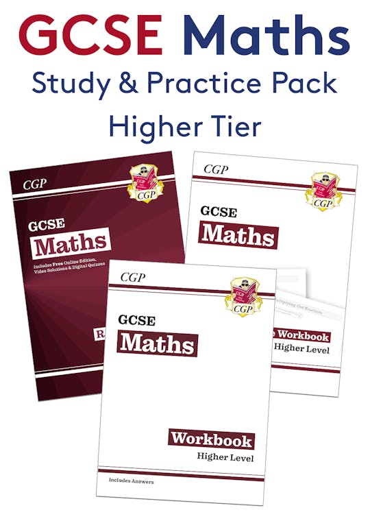 GCSE Maths Study & Workbook Pack - Higher Tier (Ages 14-16)
