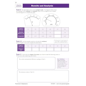 GCSE Physics AQA Required Practicals Course Booklet Look Inside Image 6