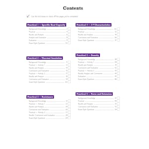 GCSE Physics AQA Required Practicals Course Booklet Look Inside Image 1