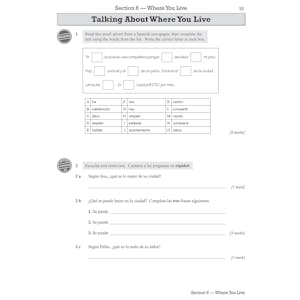 GCSE Spanish Exam Practice Workbook (Ages 14-16) Look Inside Image 3