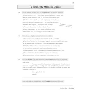 GCSE Spelling, Punctuation and Grammar Workbook (includes Answers) Look Inside Image 4
