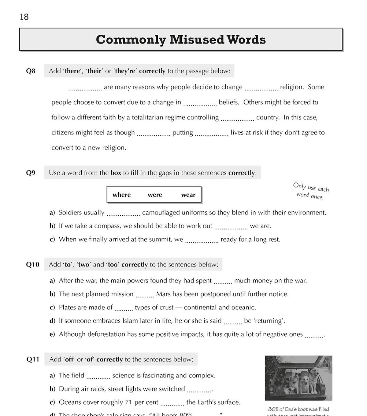 CGP GCSE Spelling, Punctuation and Grammar Workbook front cover showing title and Grade 9-1 branding