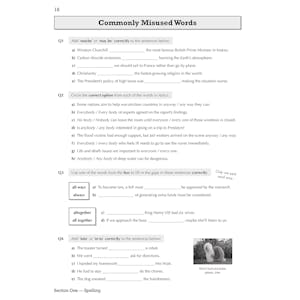 GCSE Spelling, Punctuation and Grammar Workbook (includes Answers) Look Inside Image 3