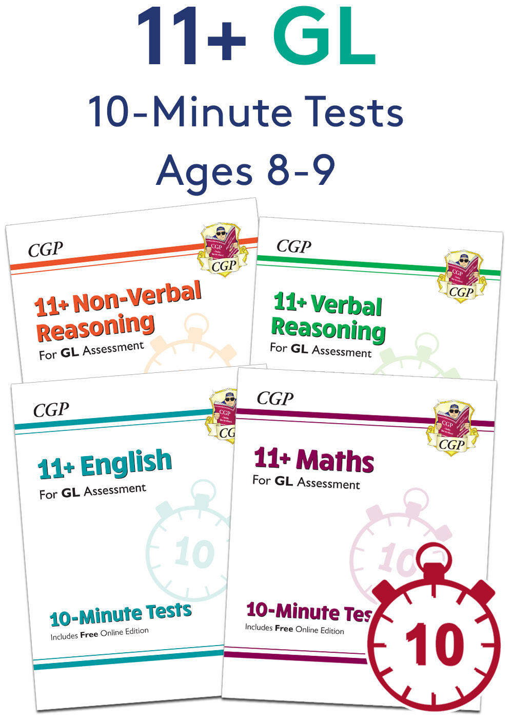 GL 11+ 10-Minute Tests Pack (Ages 8-9)