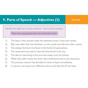 GL 11+ English Practice Question Cards (Ages 10-11) Look Inside Image 1