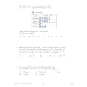 GL 11+ Maths Word Problems 10-Minute Tests (Ages 10-11) Look Inside Image 3
