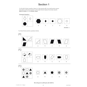 GL 11+ Non-Verbal Reasoning Practice Papers (Ages 10-11) Look Inside Image 2