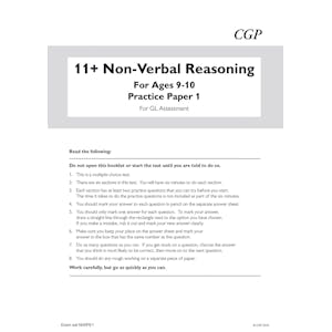 GL 11+ Non-Verbal Reasoning Practice Papers (Ages 9-10) Look Inside Image 1