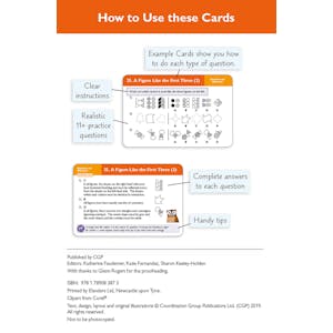 GL 11+ Non-Verbal Reasoning Practice Question Cards (Ages 10-11) Look Inside Image 1