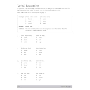 GL 11+ Practice Papers Book 2 (Ages 10-11) Look Inside Image 3