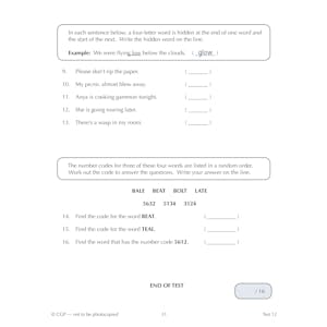 GL 11+ Verbal Reasoning 10-Minute Tests (Ages 9-10) Look Inside Image 3