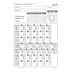 GL 11+ Verbal Reasoning Practice Papers Pack 2 (Ages 10-11) Look Inside Image 5