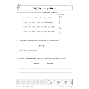 KS1 English SAT Buster: Grammar, Punctuation & Spelling (for end of year assessments) Look Inside Image 3
