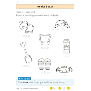 KS1 English Targeted Question Book: Year 1 Reading Comprehension - Book 1 Look Inside Image 2