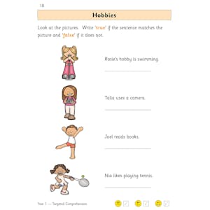 KS1 English Targeted Question Book: Year 1 Reading Comprehension - Book 2 Look Inside Image 3