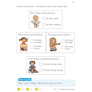 KS1 English Targeted Question Book: Year 1 Reading Comprehension - Book 2 Look Inside Image 4