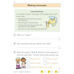 KS1 English Targeted Question Book: Year 2 Reading Comprehension - Book 1 Look Inside Image 2