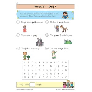 KS1 English Year 1 Daily Practice Book: Spring Term Look Inside Image 6