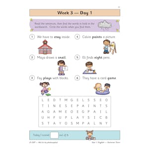KS1 English Year 1 Daily Practice Book: Summer Term Look Inside Image 3