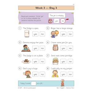 KS1 English Year 1 Daily Practice Book: Summer Term Look Inside Image 5