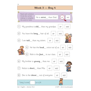KS1 English Year 1 Daily Practice Book: Summer Term Look Inside Image 6