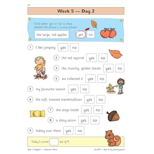 KS1 English Year 2 Daily Practice Book: Autumn Term Look Inside Image 4