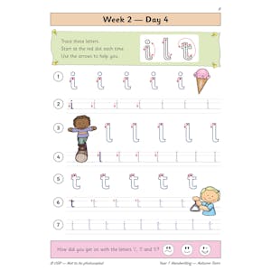 KS1 Handwriting Year 1 Daily Practice Book: Autumn Term Look Inside Image 6